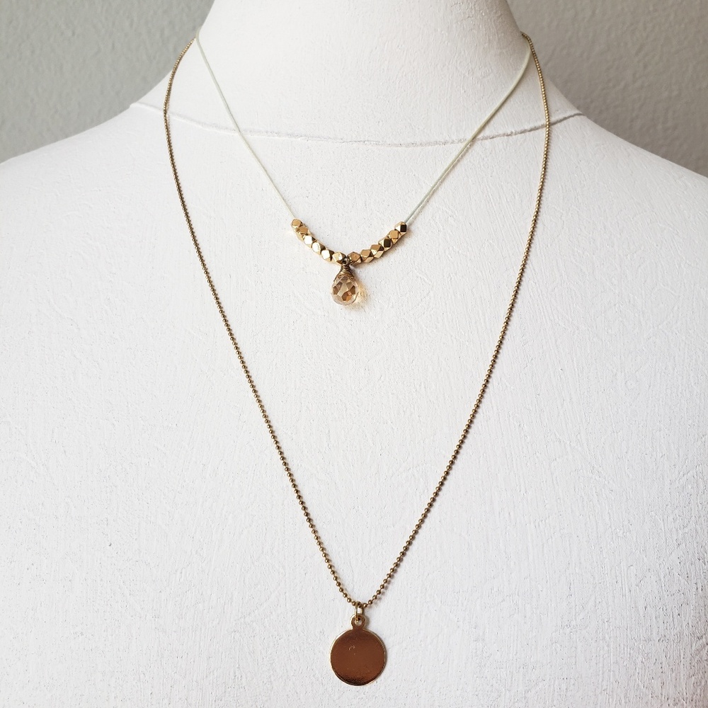 Gold tone necklace